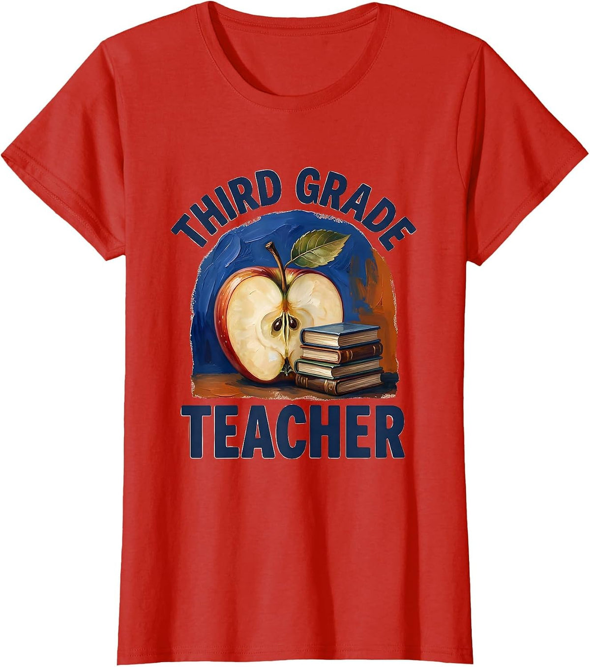 Third Grade Teacher Back to School Elementary School First T-Shirt - Red