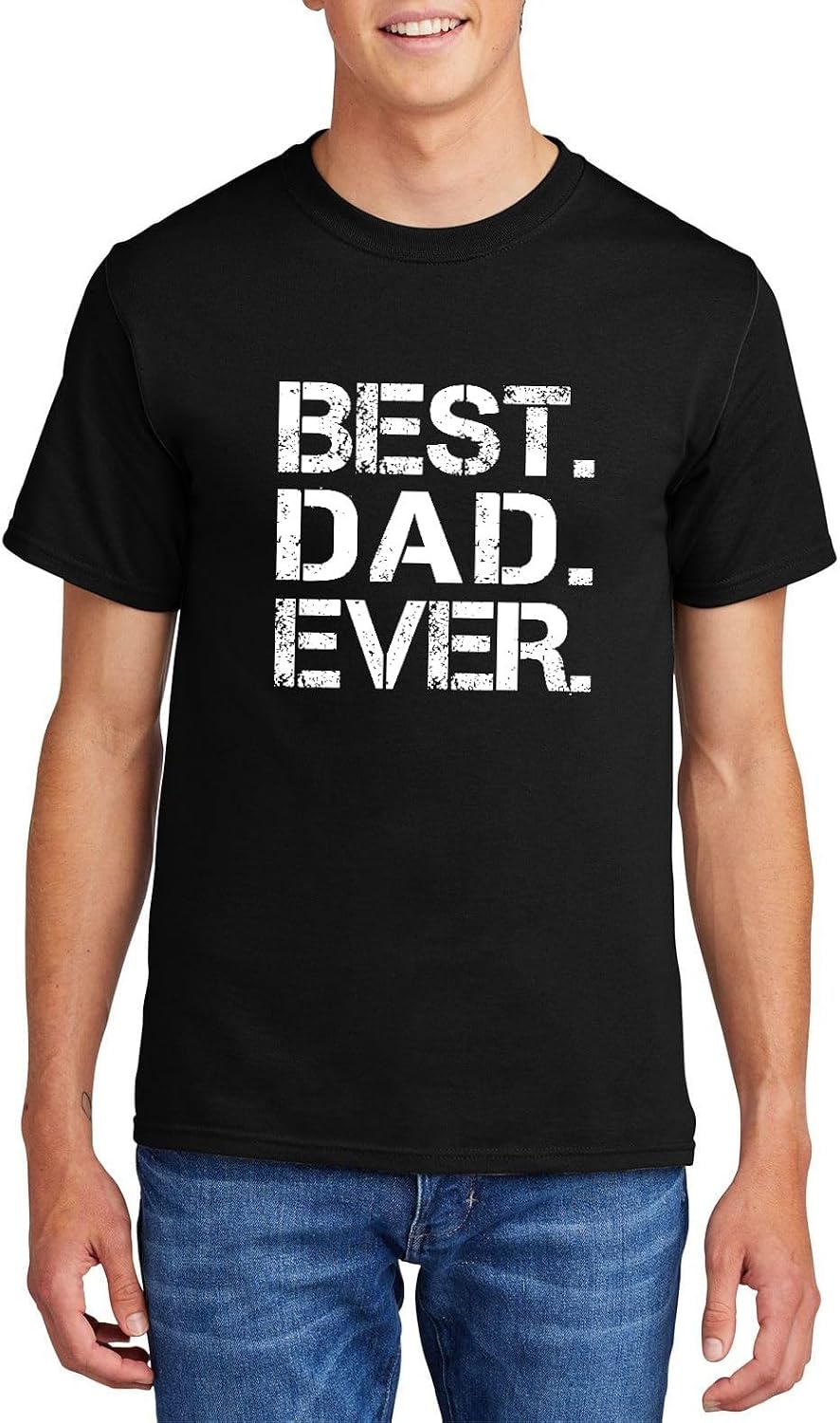 Comical Shirt Men's Best. Dad. Ever. Father's Day Shirt T-Shirt - Black