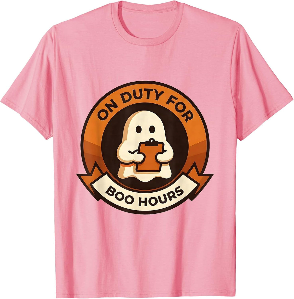 Men's On Duty For Boo Hours Funny SPED Paraprofessional Ghost T-Shirt - Pink