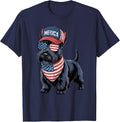 Scottish Terrier 4th of July US American Flag Dog Patriotic T-Shirt - Navy Blue