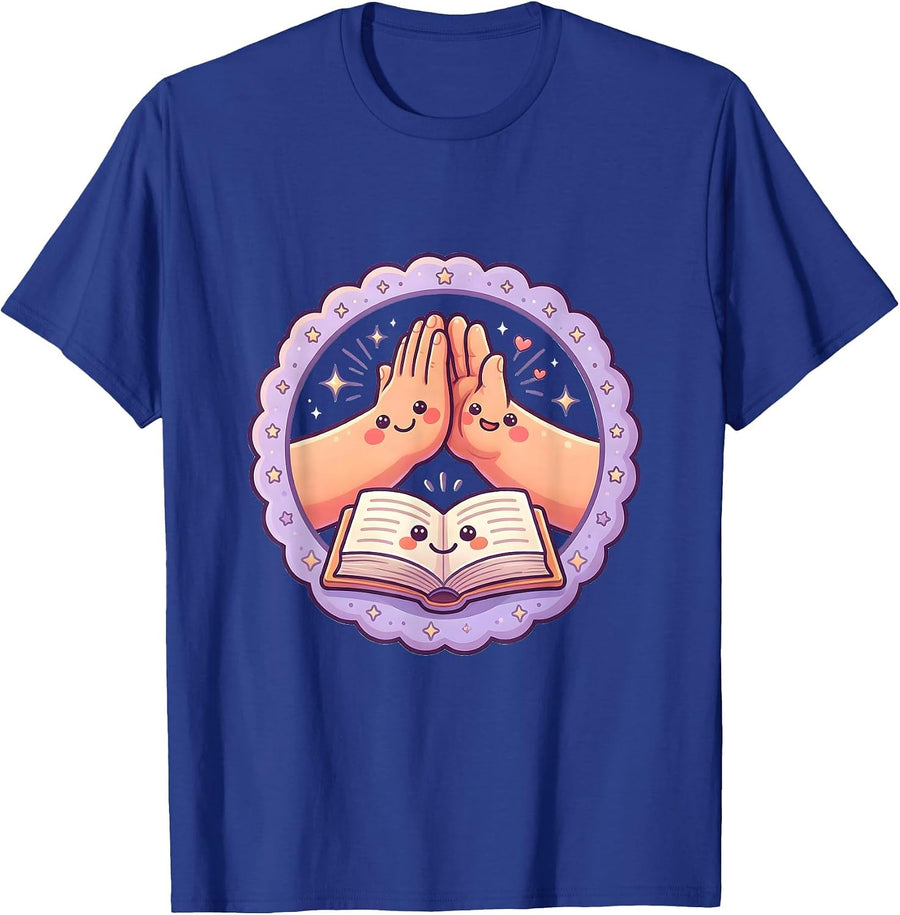 Sped Teacher High Five Graphic Design Gift T-Shirt - Royal Blue