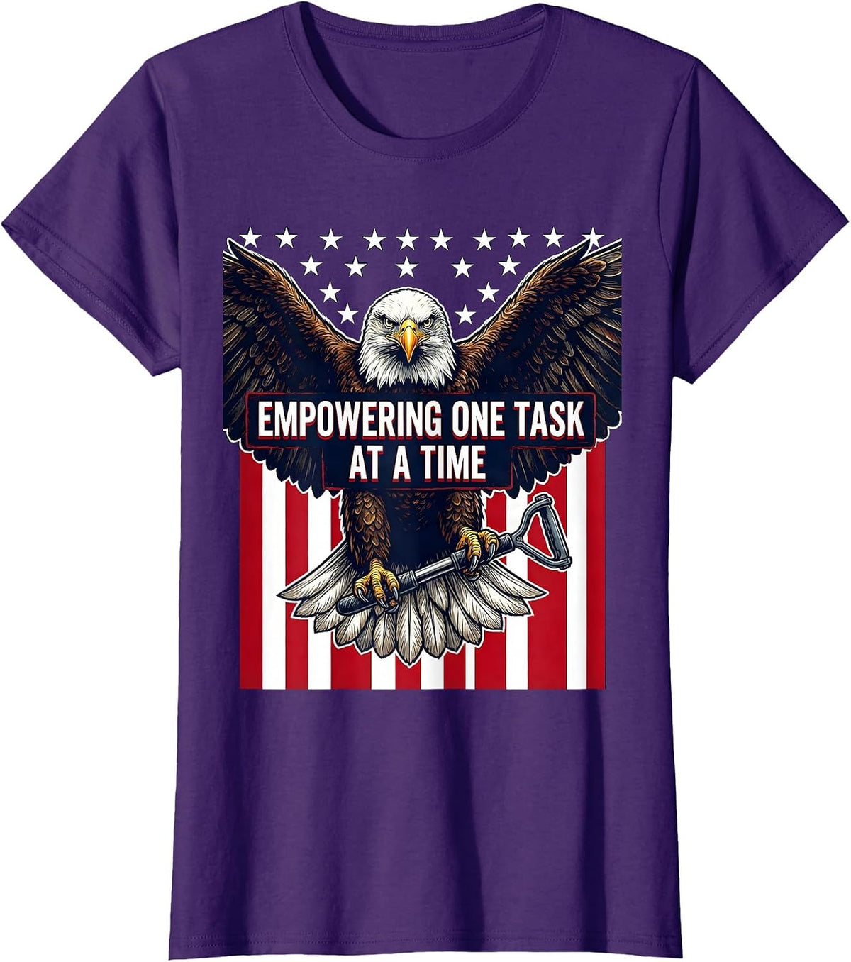 Women's Empowering One Task at a Time OT Design T-Shirt - Purple