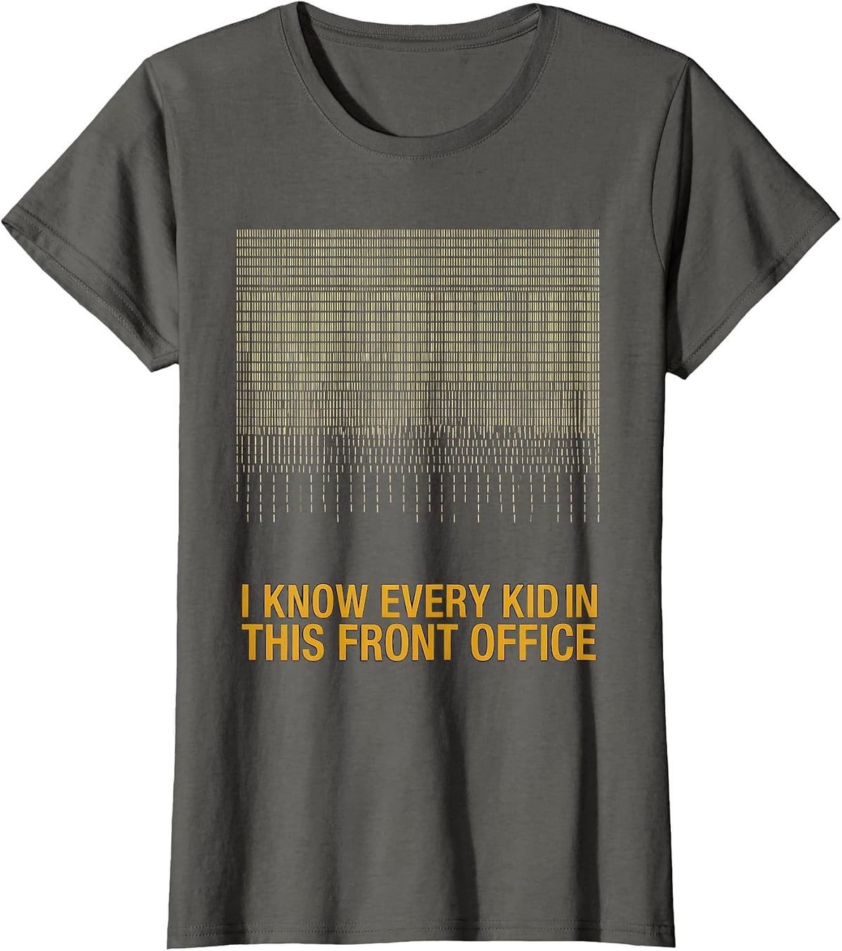 Women's I Know Every Kid In This Front Office Specials Teacher Crew T-Shirt - Asphalt Grey