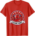 Men's Yeehaw Honey Western Cowgirl Graphic Design T-Shirt - Red