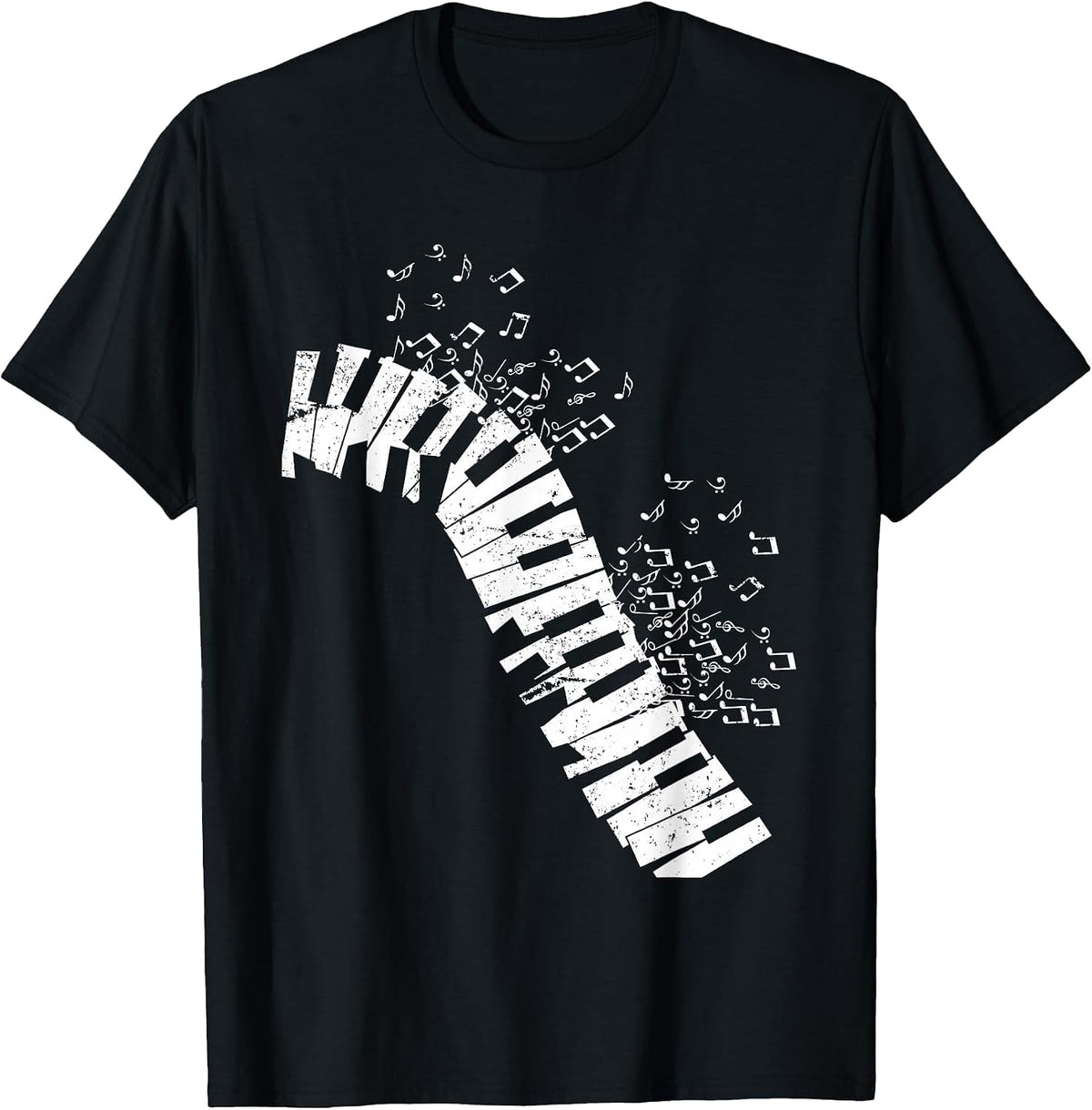 Music Sheet Music Piano T-Shirt - Black