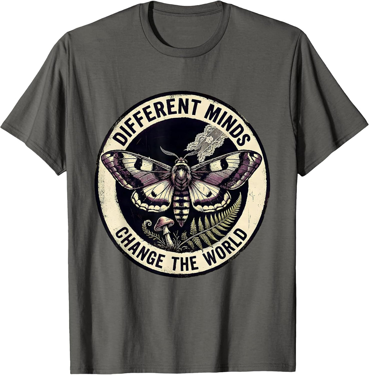 Different Minds Change The World Special Ed Teacher T-Shirt - Asphalt Grey