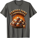 Candied Yams Commander Bootleg 90's Rap Rock Vintage Funny T-Shirt - Asphalt Grey