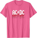 ACDC - Logo Fade T-Shirt - Pink Heather