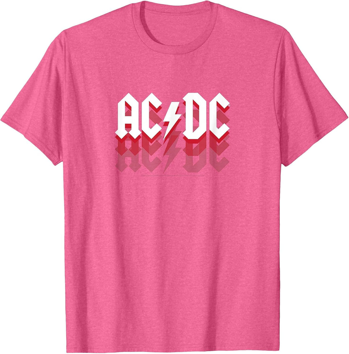 ACDC - Logo Fade T-Shirt - Pink Heather