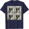 Funny Corgi Dog Lover Cute Corgi Photo Booth T-Shirt - Navy Blue
