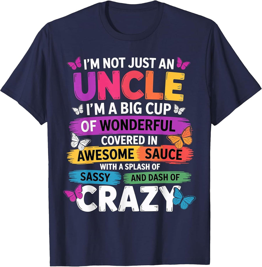 Funny Uncle Quote Sassy Cool Uncle Men T-Shirt - Navy Blue