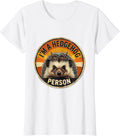 Women's I'm A Hedgehog Person Cute Hedgehog Lover Vintage Retro T-Shirt - White