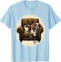 Men's Cavalier King Charles Spaniel Funny Dog Owner Humor T-Shirt - Baby Blue