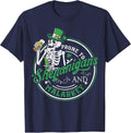 Saint Paddy's Day Apparel Prone to Shenanigans & Malarkey T-Shirt - Navy Blue