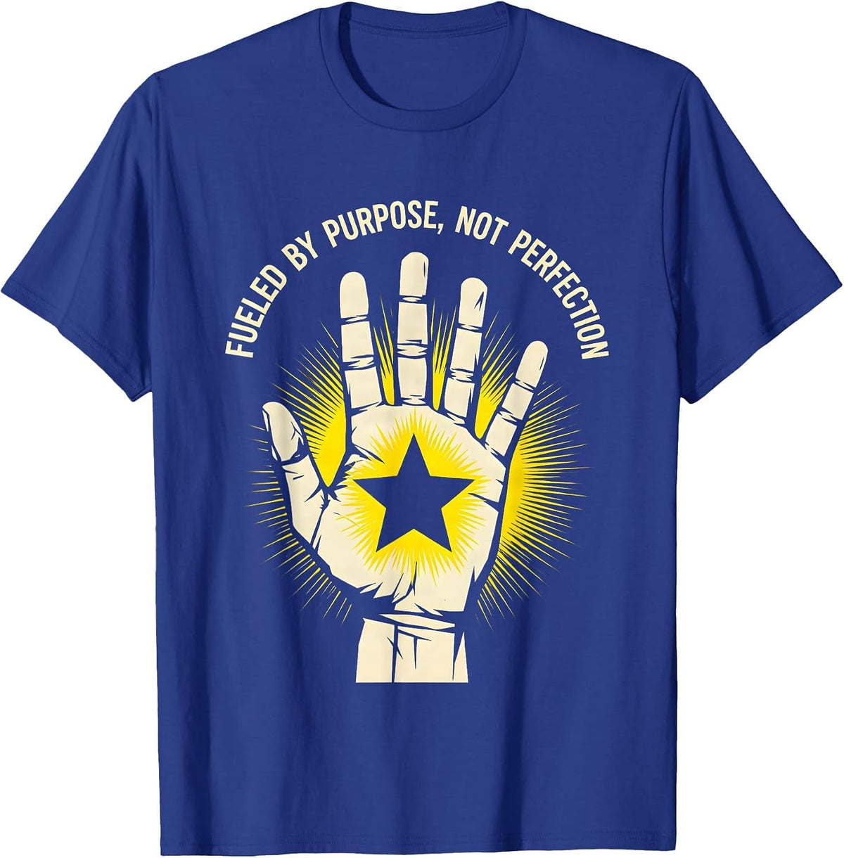 Fueled By Purpose Not Perfection Sped Teacher T-Shirt - Royal Blue