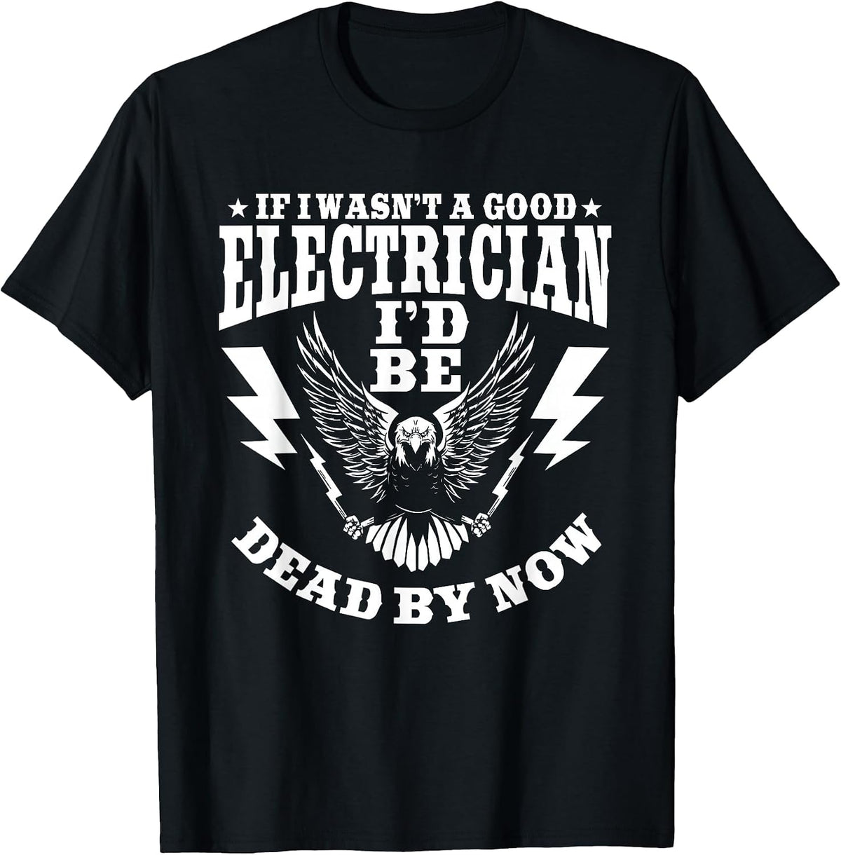 Electrician Electrical Repair Electronics Technician Wireman T-Shirt - Black