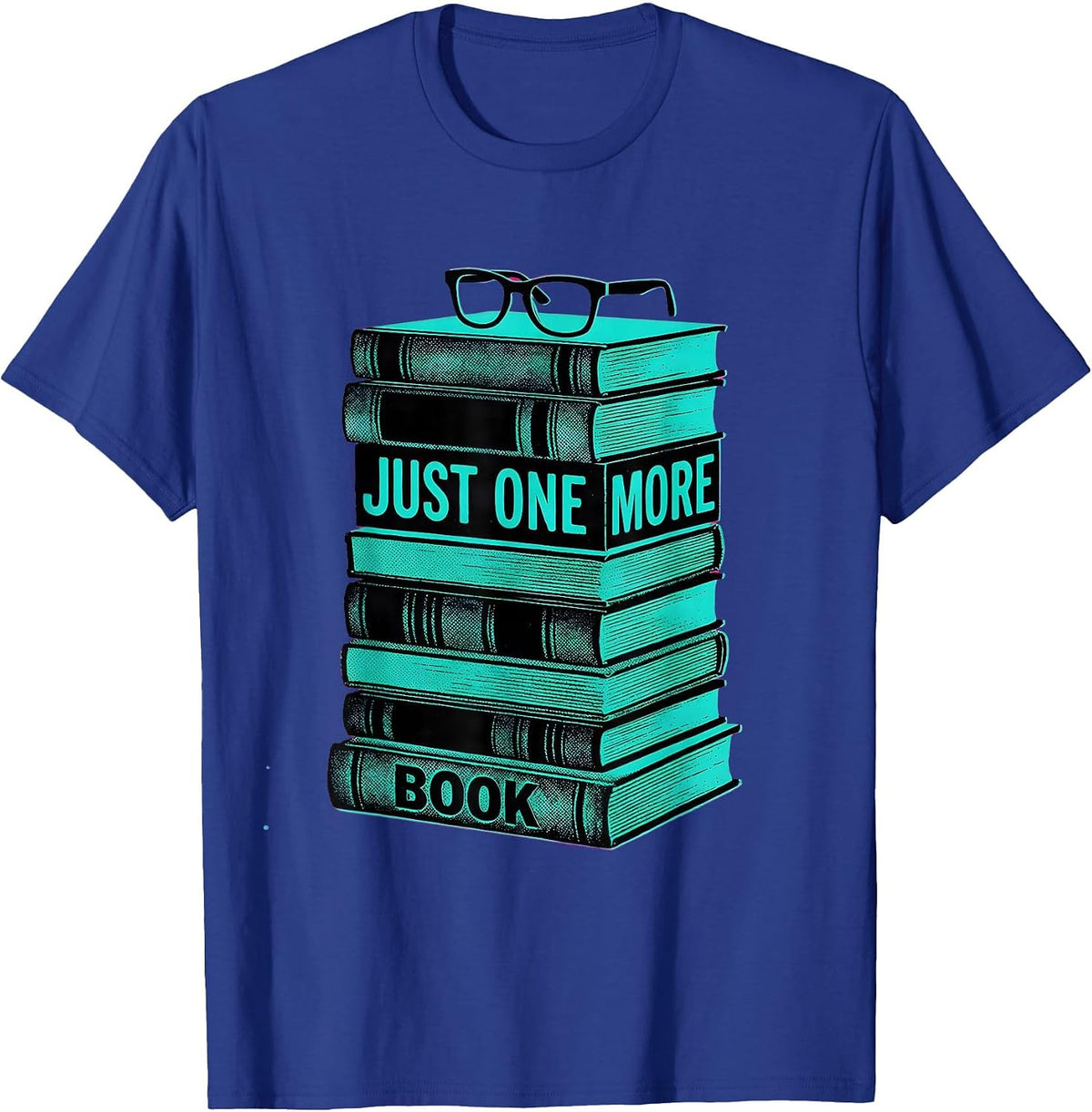Just One More Book Funny Book Lover Librarian Reader Humor T-Shirt - Royal Blue
