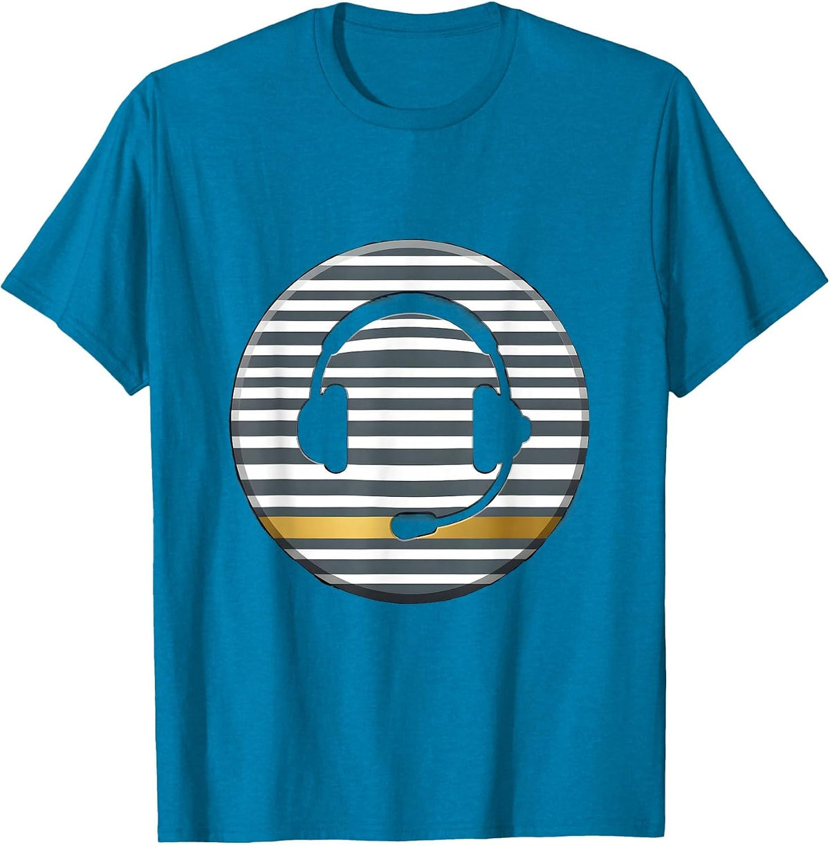 Sealed Thin Gold Line Tribute 911 Dispatcher T-Shirt - Sapphire Blue