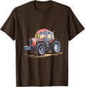 Masey Ferguson 399 Vintage Tractor Farming Fan Gear T-Shirt - Brown