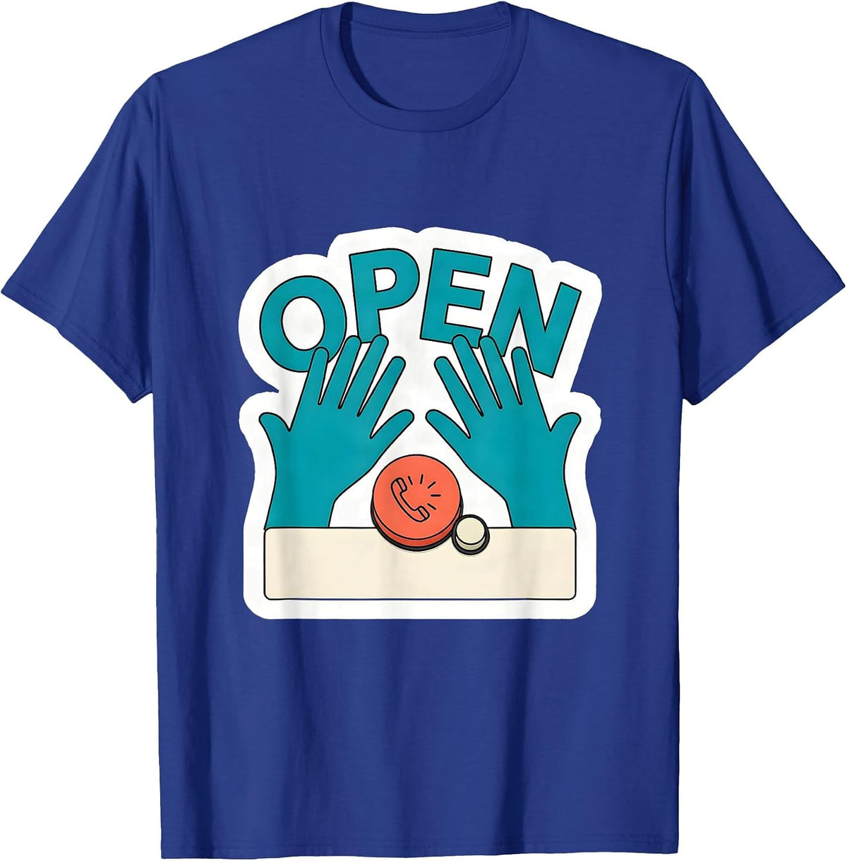 Open AAC Speech Therapy Communication Advocacy SLP SPED T-Shirt - Royal Blue