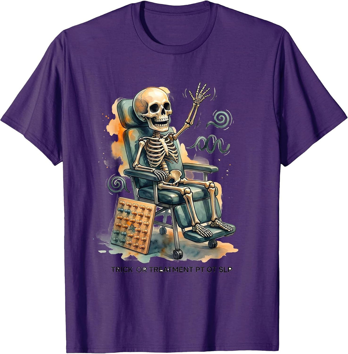 Trick Or Treatment PT OT SLP Funny Physical Therapist T-Shirt - Purple