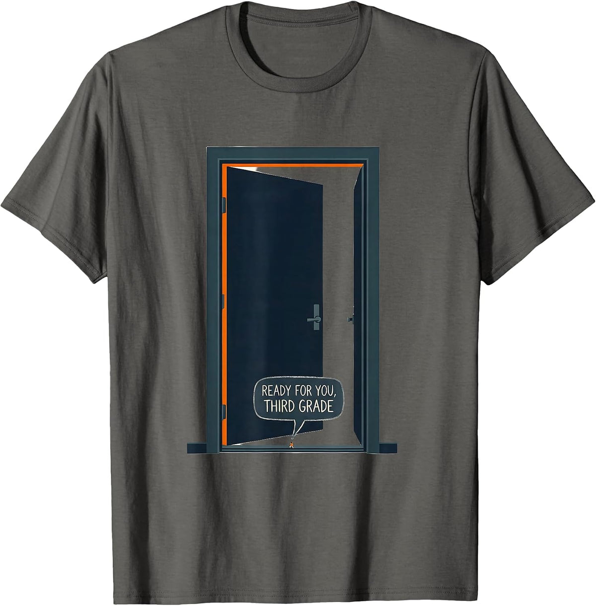 Ready For You Third Grade Back to School Teacher Student T-Shirt - Asphalt Grey