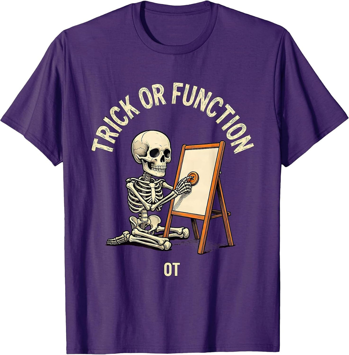 Men's Trick Or Function OT Funny Physical Therapy Halloween T-Shirt - Purple