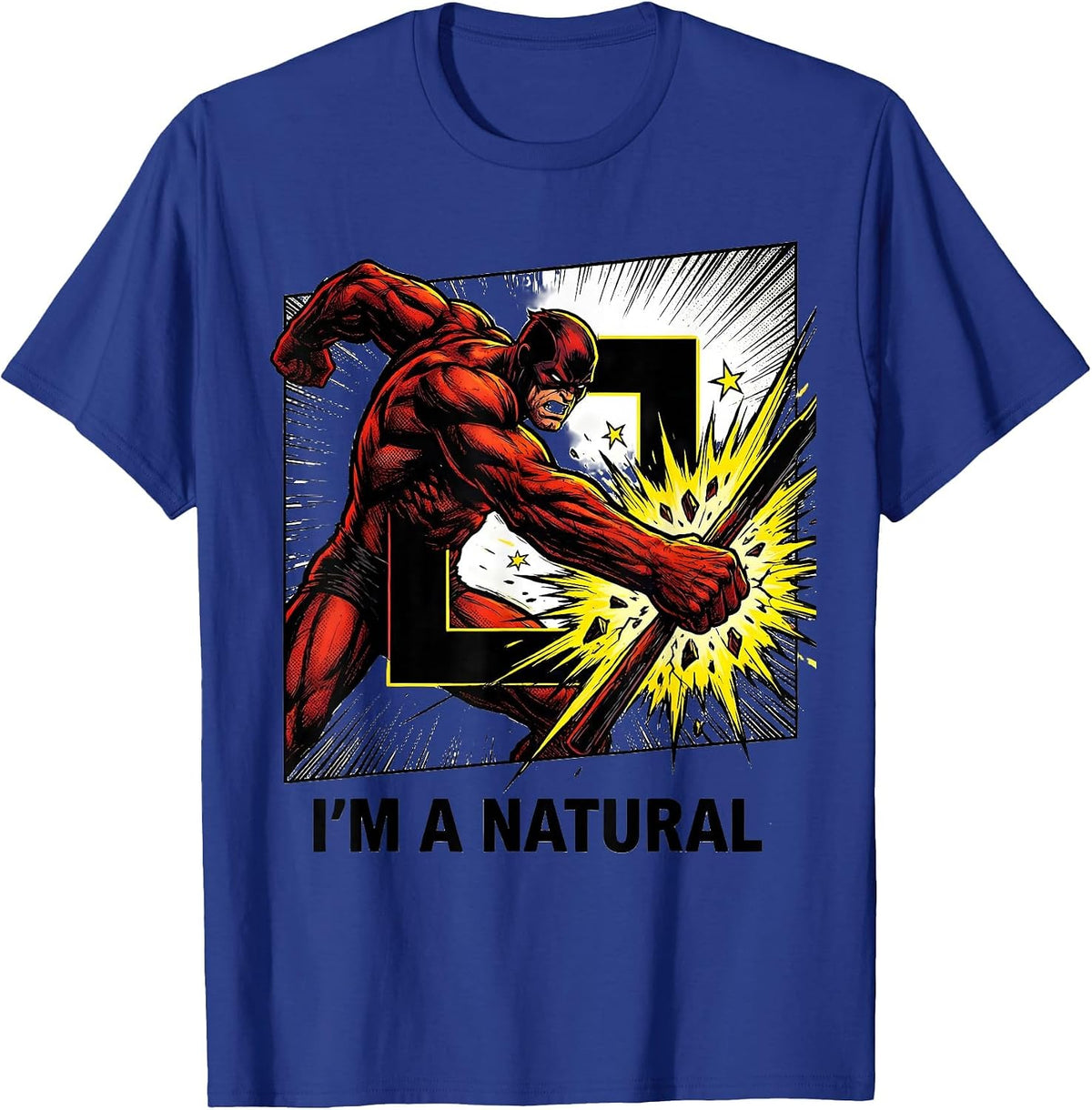 I'm A Natural Comic Book Music Lover Musician Teacher Gift T-Shirt - Royal Blue