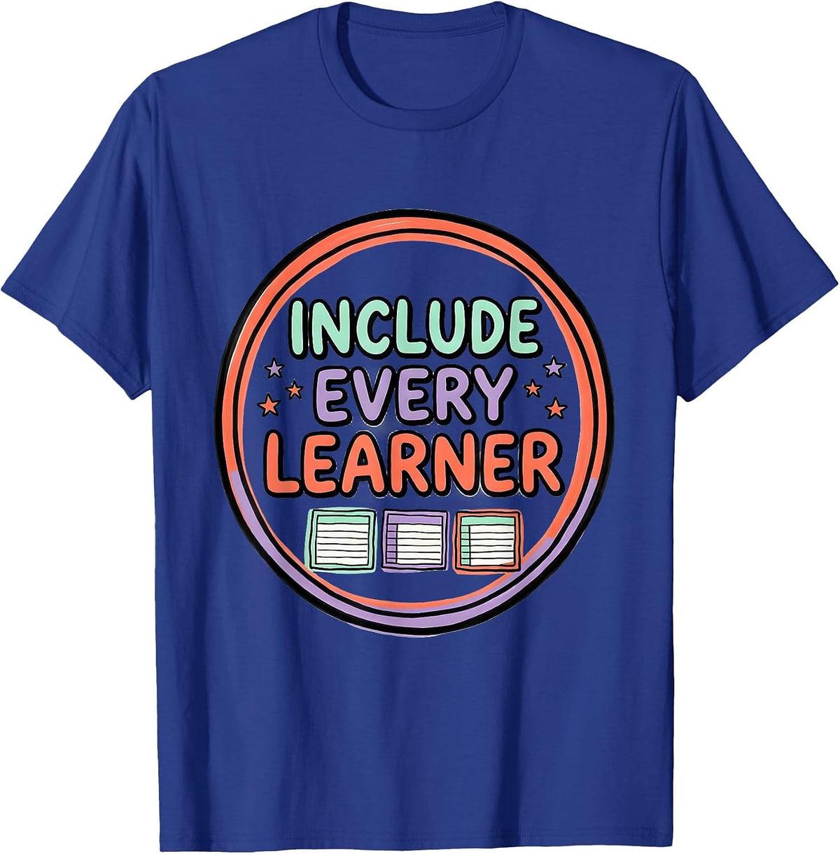 Men's Include Every Learner Special Education Teacher Autism T-Shirt - Royal Blue