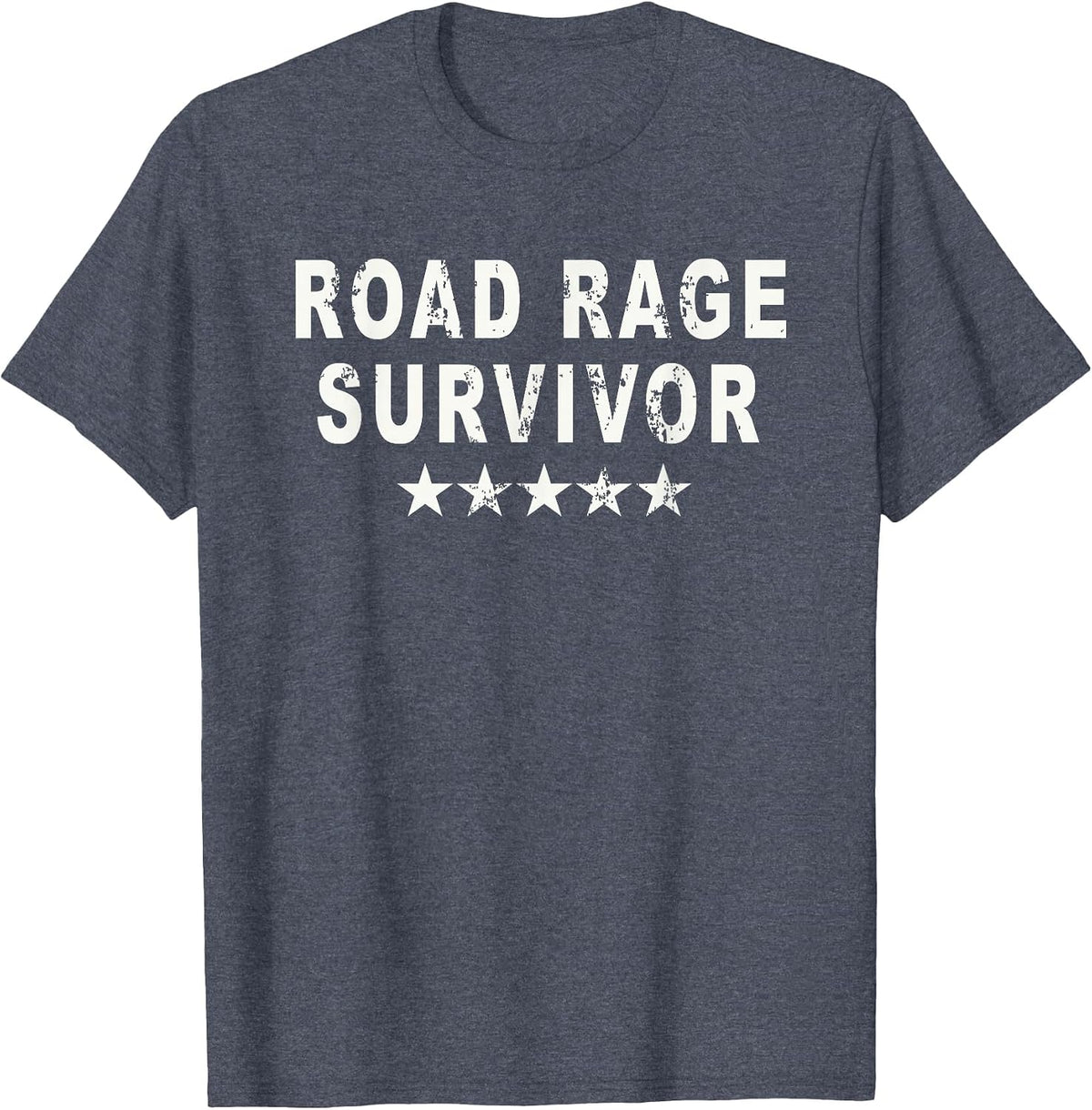 Road Rage Survivor T-Shirt - Heather Blue