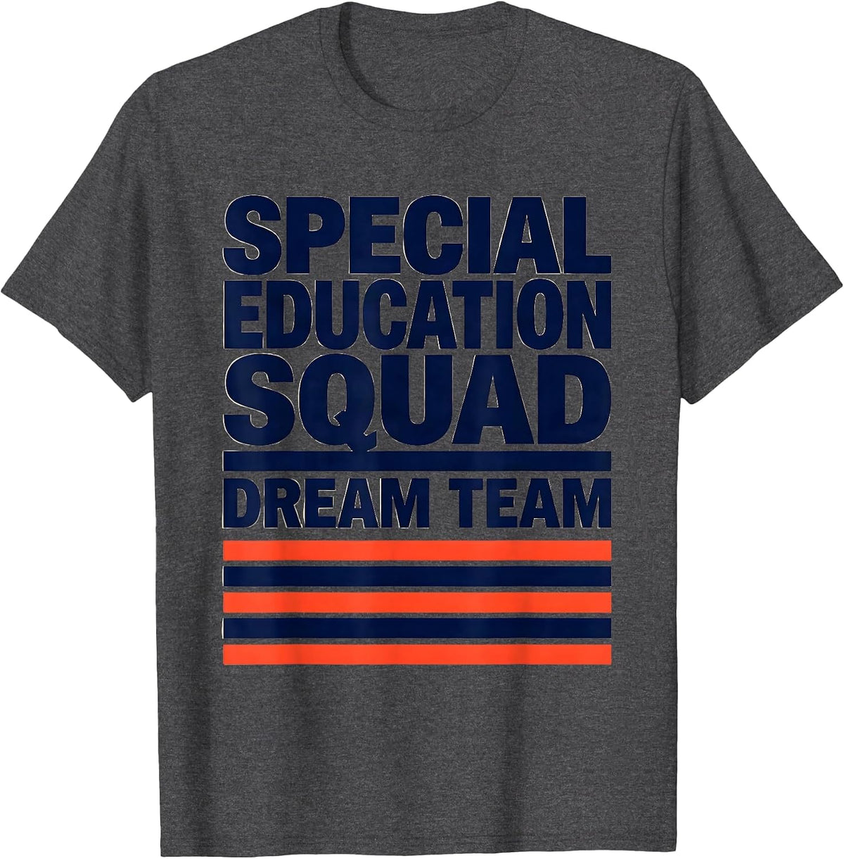 Men's Special Education Squad Dream Team Teacher Appreciation T-Shirt - Dark Heather Grey