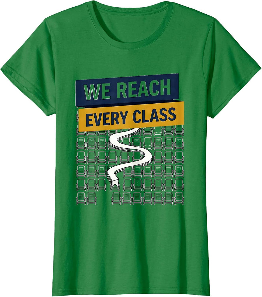Women's We Reach Every Class Specials Squad Art Music PE Tech T-Shirt - Kelly Green