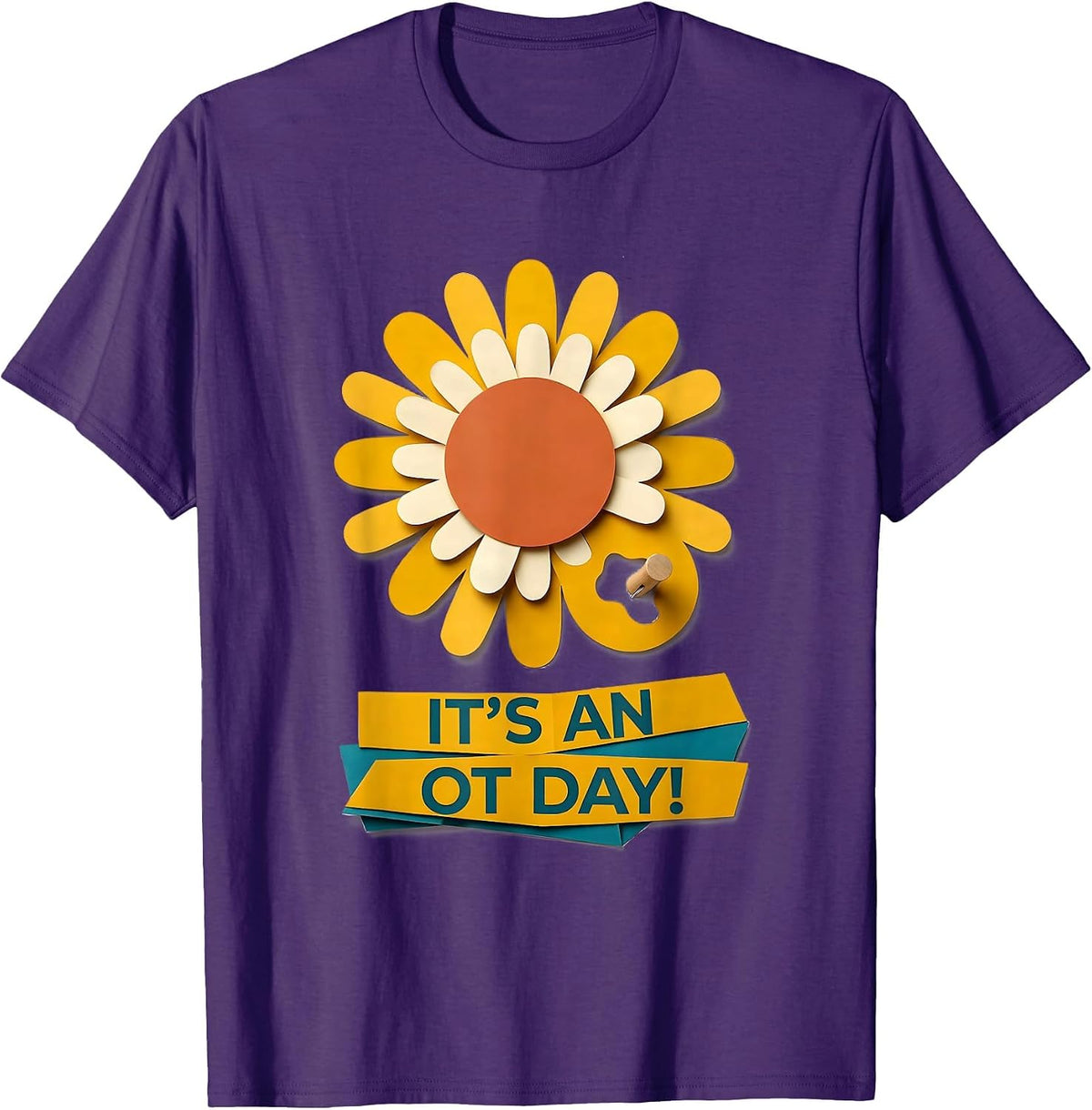 Men's It's An OT Day! Retro Occupational Therapy OT Month T-Shirt - Purple