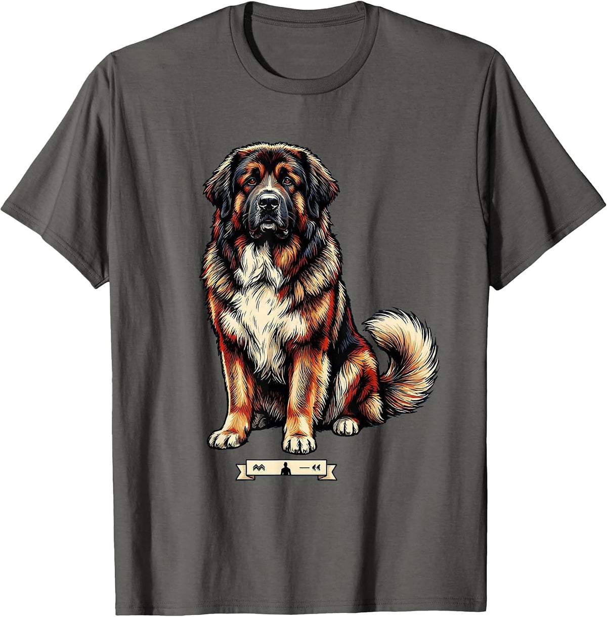 Men's Great Pyrenees Dog Breed Breed Pride Pet Lover Humor T-Shirt - Asphalt Grey