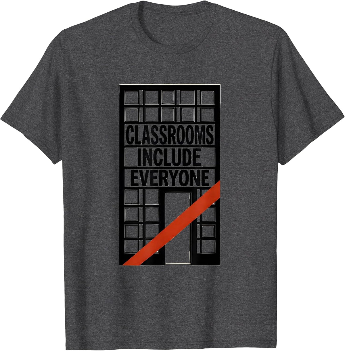 Men's Classrooms Include Everyone Special Education Teacher Autism T-Shirt - Dark Heather Grey