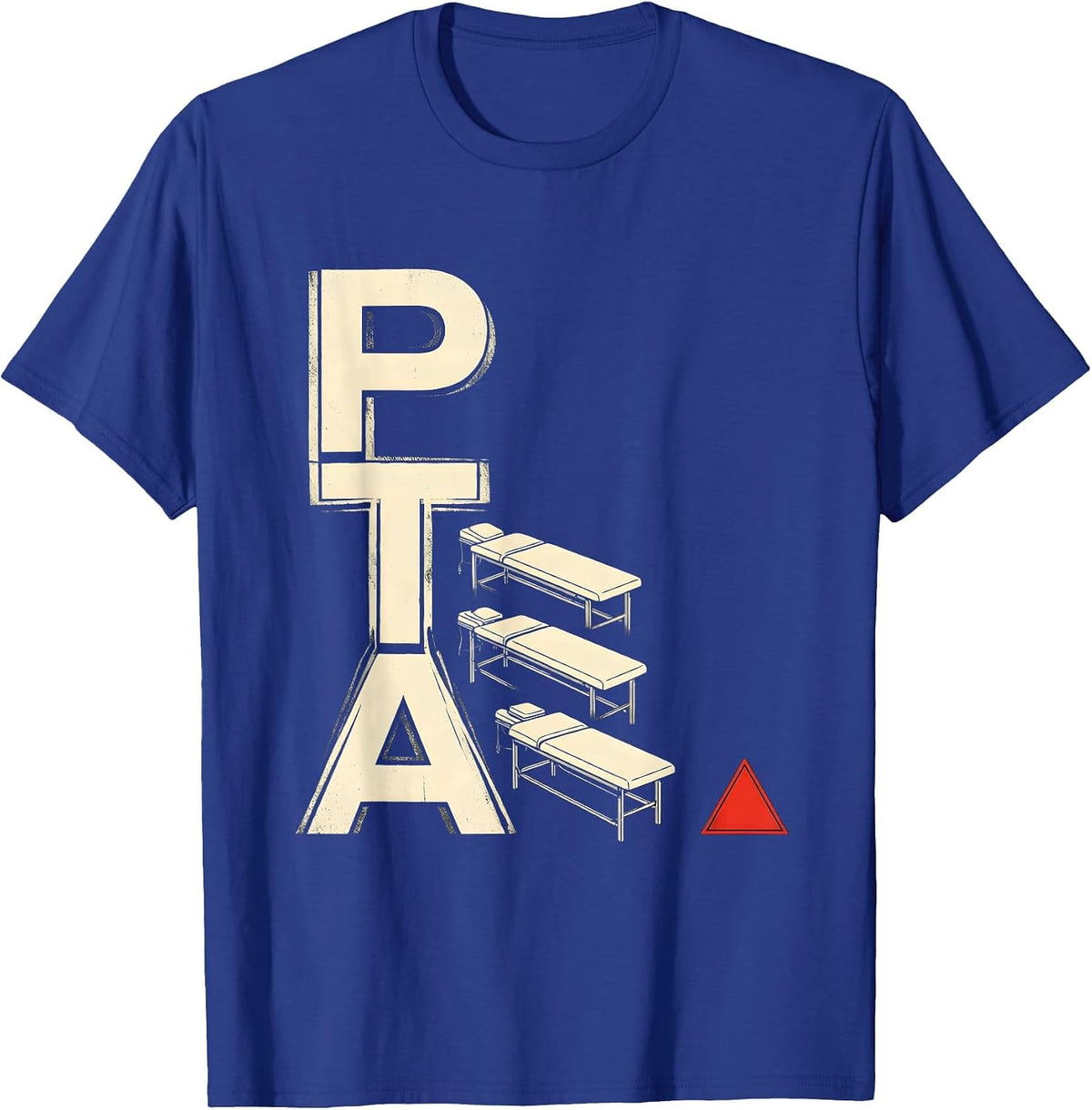 Men's PTA Stencil Graphic Occupational Therapy Physical Therapy OT T-Shirt - Royal Blue