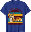 Low Body No Negotiations Retro Corgi Dog Owner Humor T-Shirt - Royal Blue
