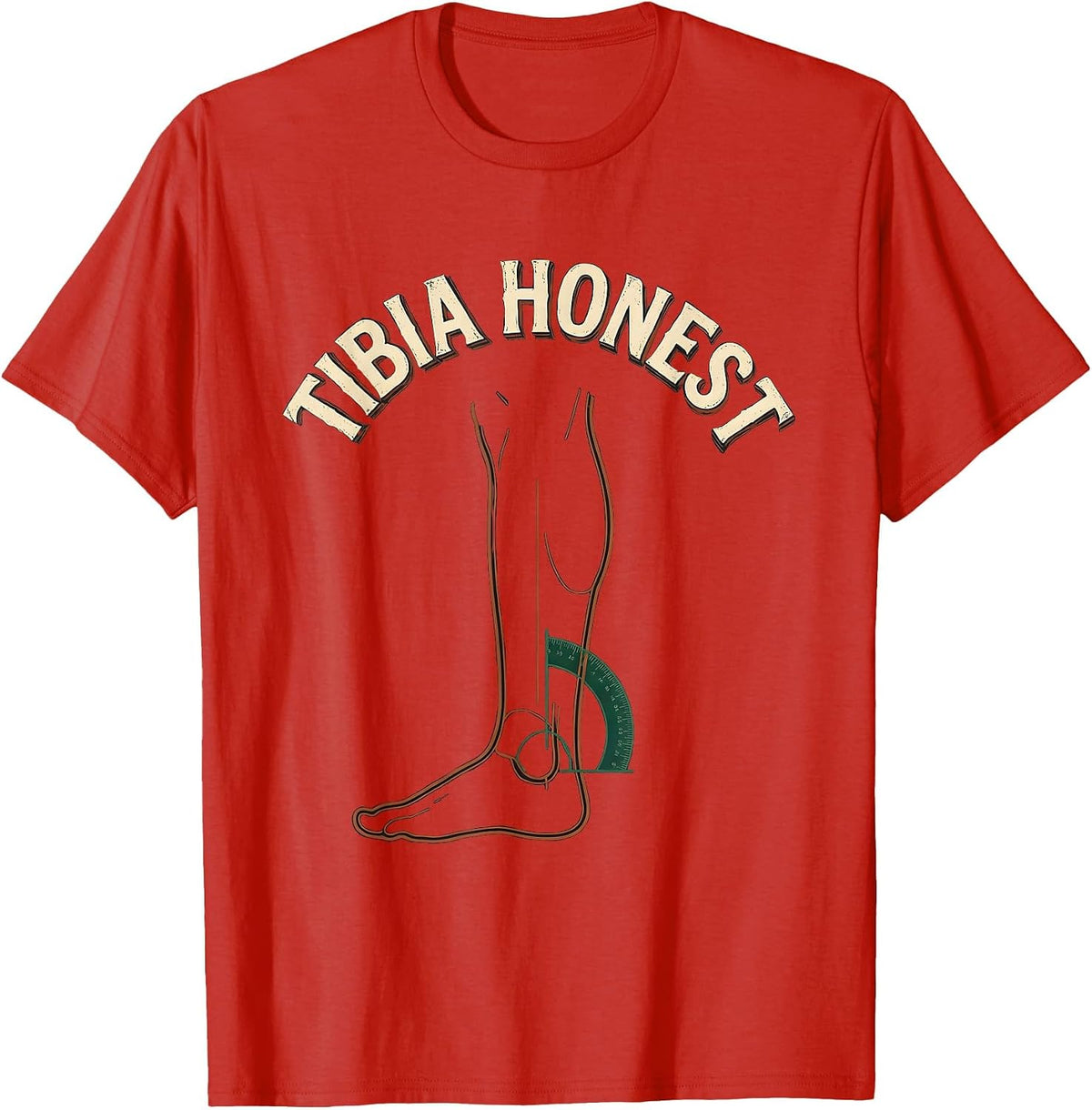 Men's Tibia Honest Vintage Funny Therapist Therapy Team Gift T-Shirt - Red