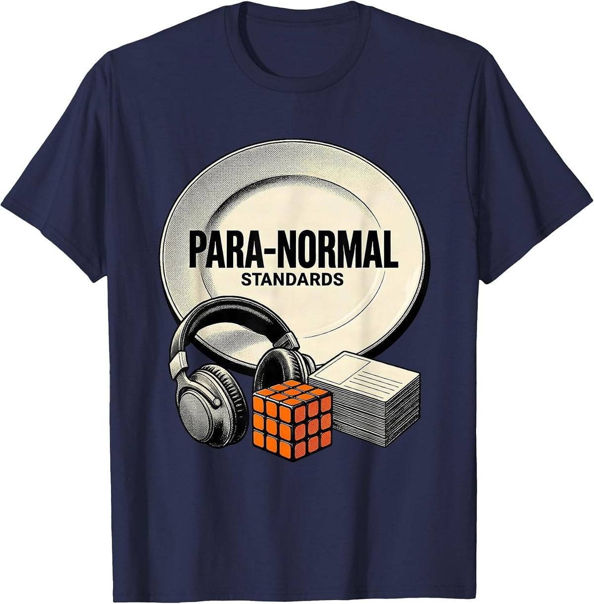 Men's Para-Normal Standards Funny Paraprofessional Goose SPED T-Shirt - Navy Blue