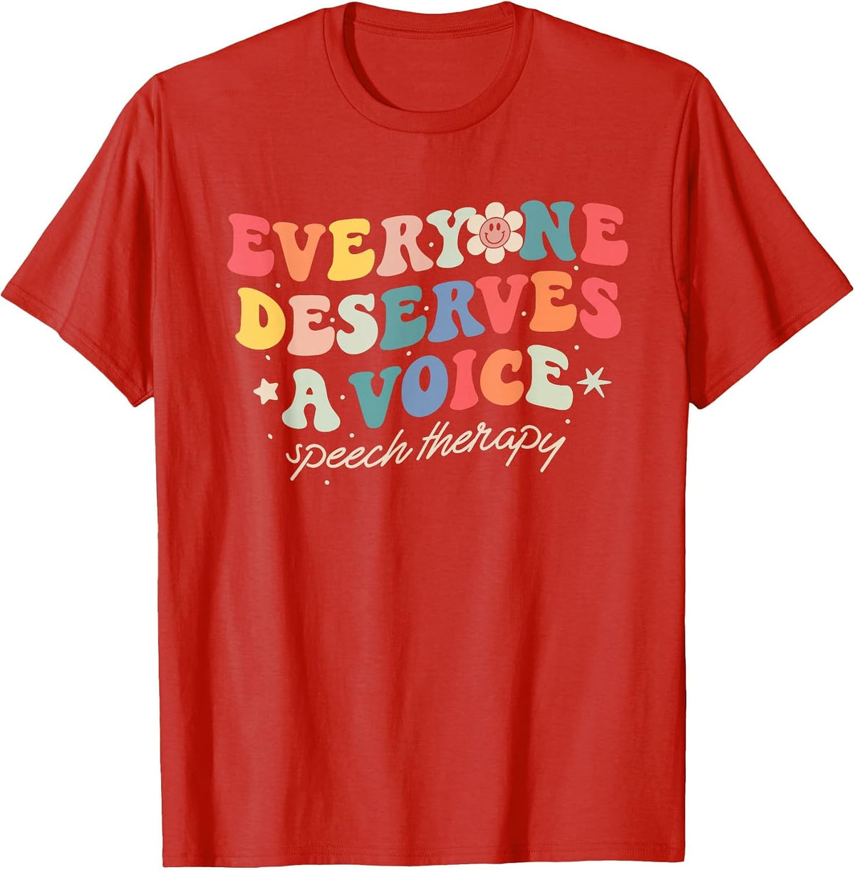 Speech Therapy Speech Language Pathologist SLP Team Women T-Shirt - Red
