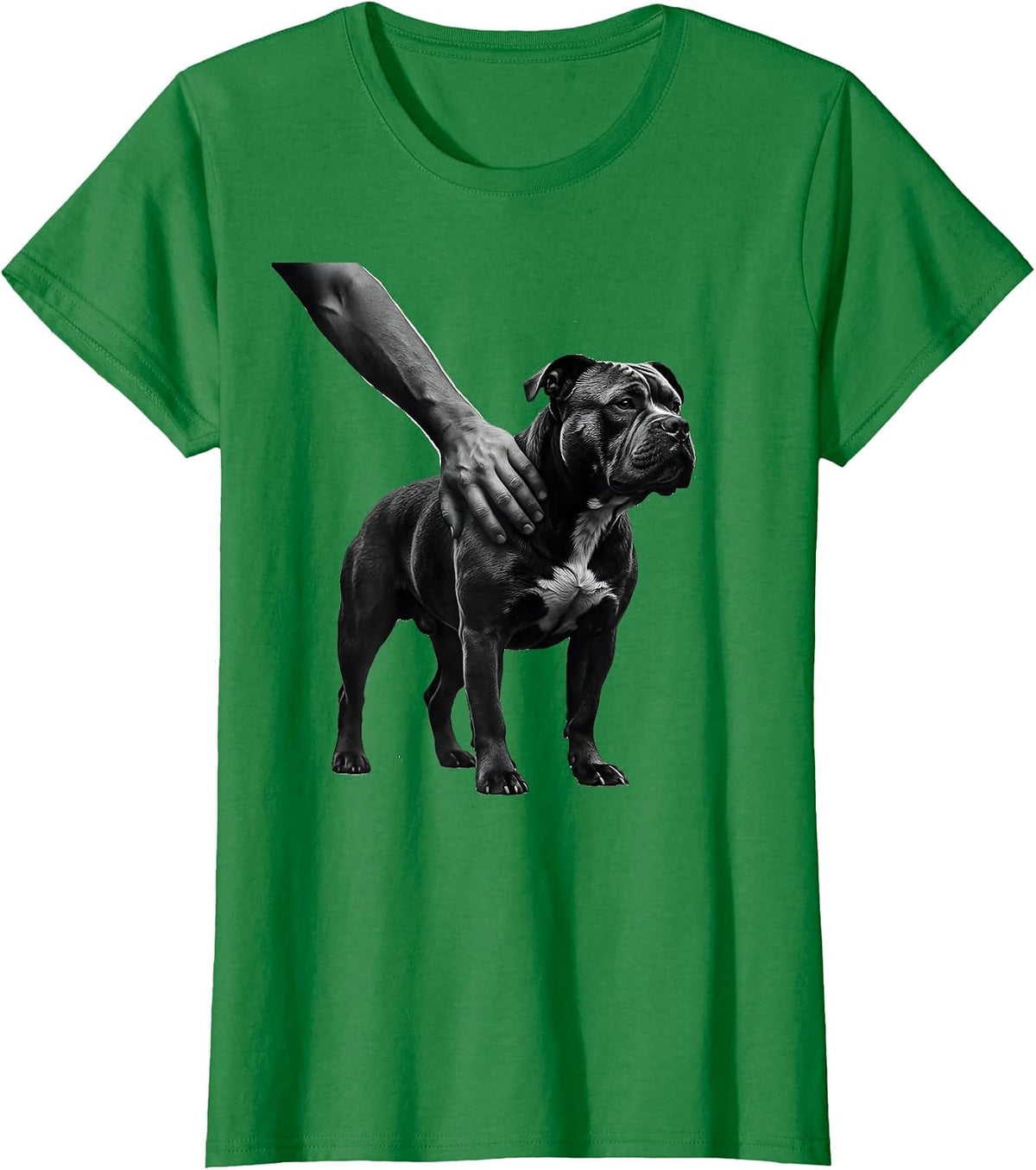 Pitbull Silhouette Pit Bull Mom Dog Lover Pride T-Shirt - Kelly Green
