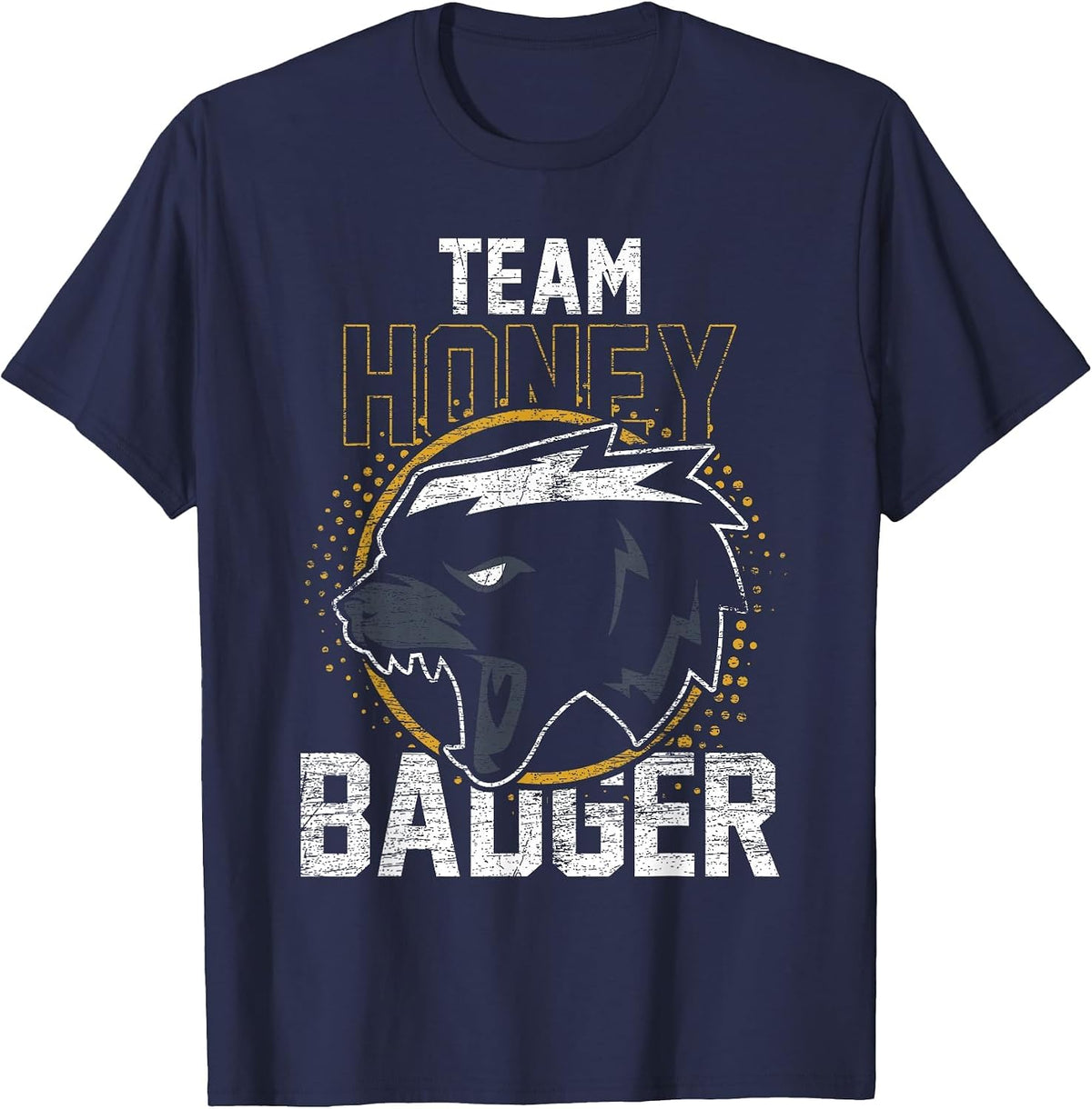 Vintage Team Honey Badger T-Shirt - Navy Blue