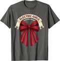 Electric Girls Electric Sound Band Graphic Design T-Shirt - Asphalt Grey