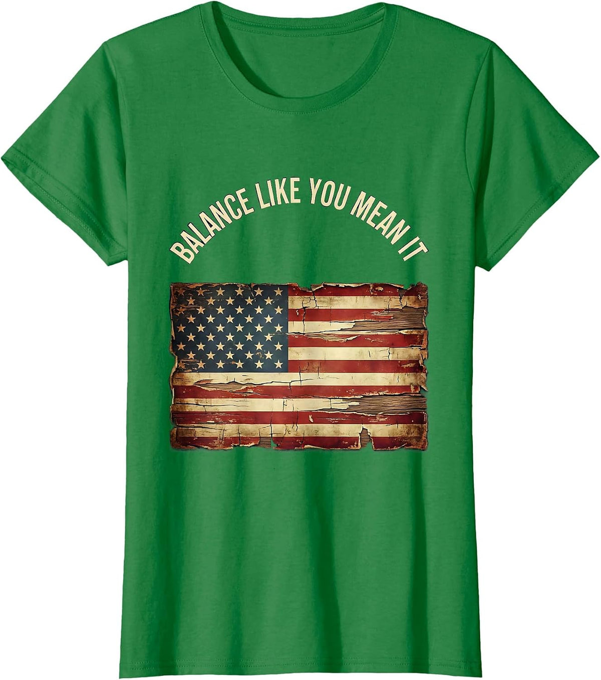 Women's Balance Like You Mean It Fall Prevention Design T-Shirt - Kelly Green