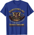 Rhinestones and Rodeo Dreams Denim Cowgirl T-Shirt - Royal Blue