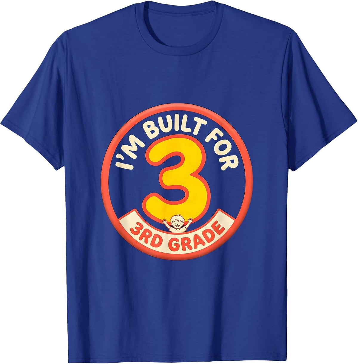 I’m Built For 3rd Grade Funny Back To School Kids Teachers T-Shirt - Royal Blue