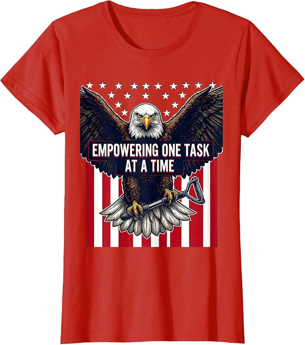 Women's Empowering One Task at a Time OT Design T-Shirt - Red
