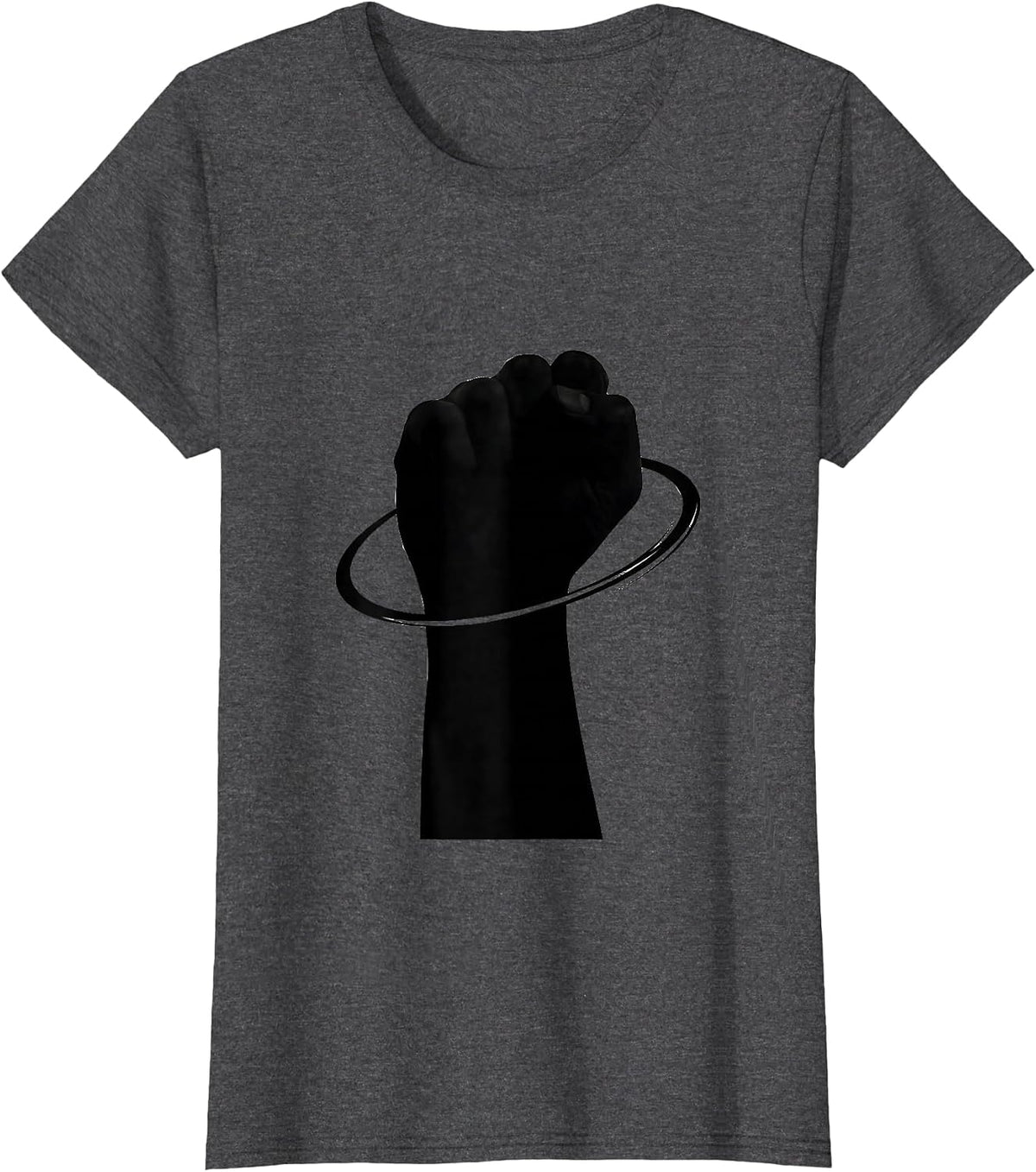 Women's Closed Fist ASL Teacher Sign Language Educator Humor T-Shirt - Dark Heather Grey
