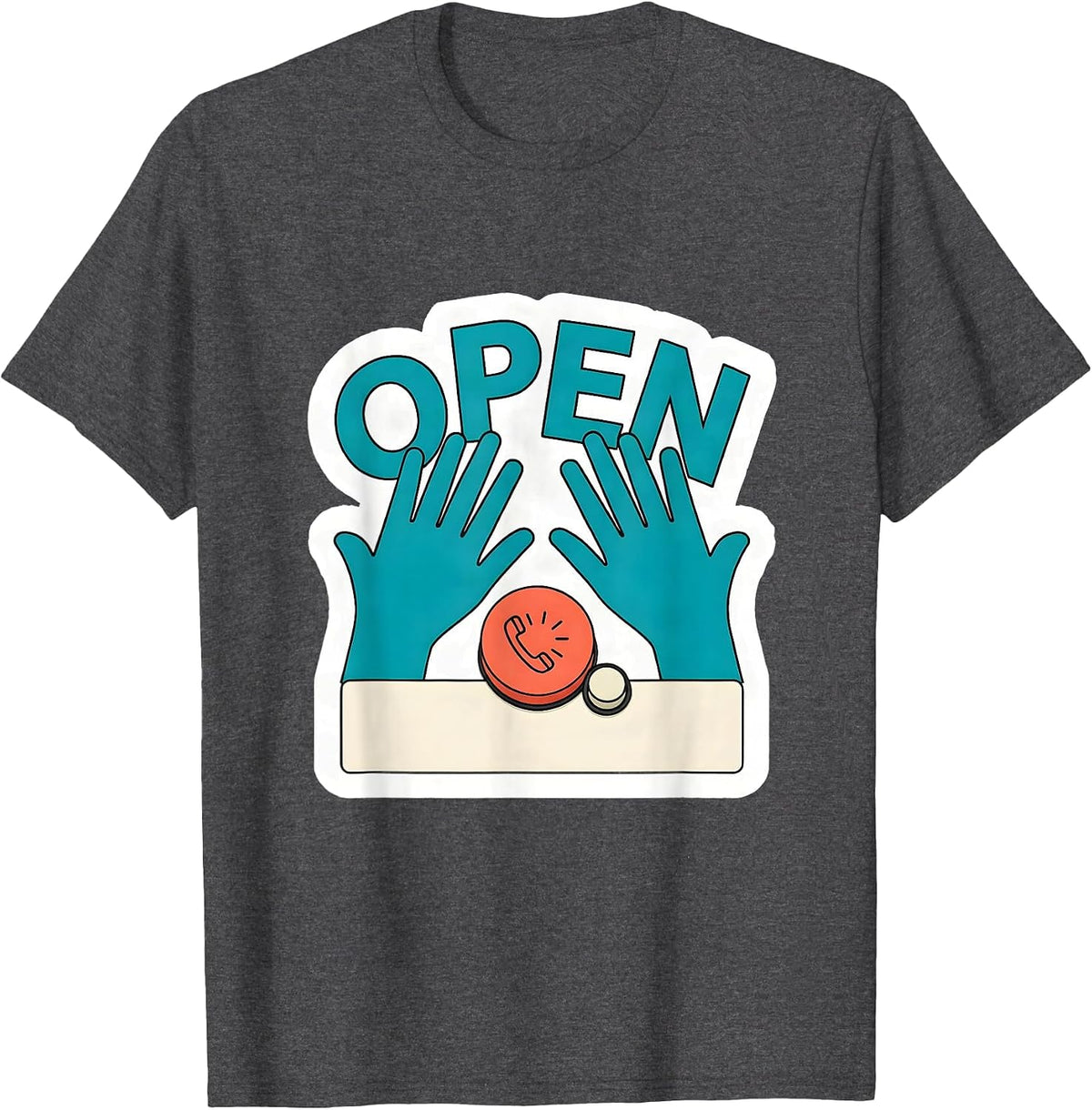 Open AAC Speech Therapy Communication Advocacy SLP SPED T-Shirt - Dark Heather Grey
