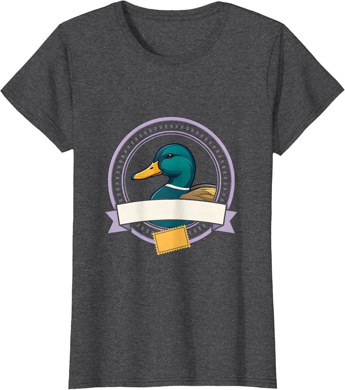 Women's Official Mallard Seal Duck Hunter Humor Gift T-Shirt - Dark Heather Grey